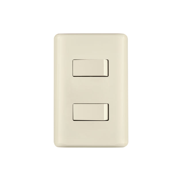 PA-APDO-EBI Placa armada 1 interruptor y 1 escalera, marfil, BASIC