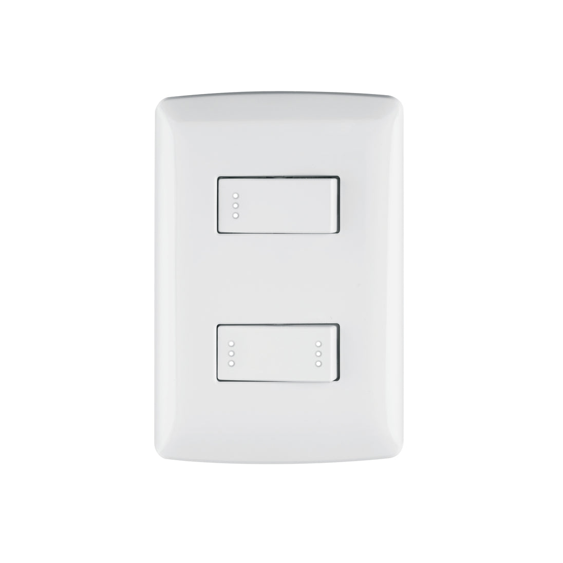 PA-APDO-EIB Placa armada 1 interruptor 1 escalera,blanco, línea Italiana