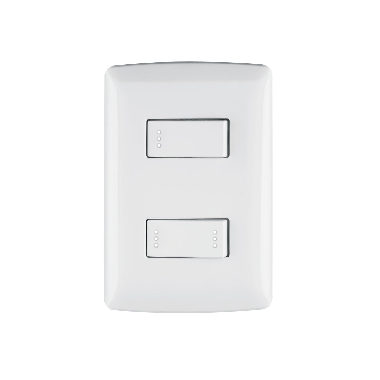 PA-APDO-EIB Placa armada 1 interruptor 1 escalera,blanco, línea Italiana
