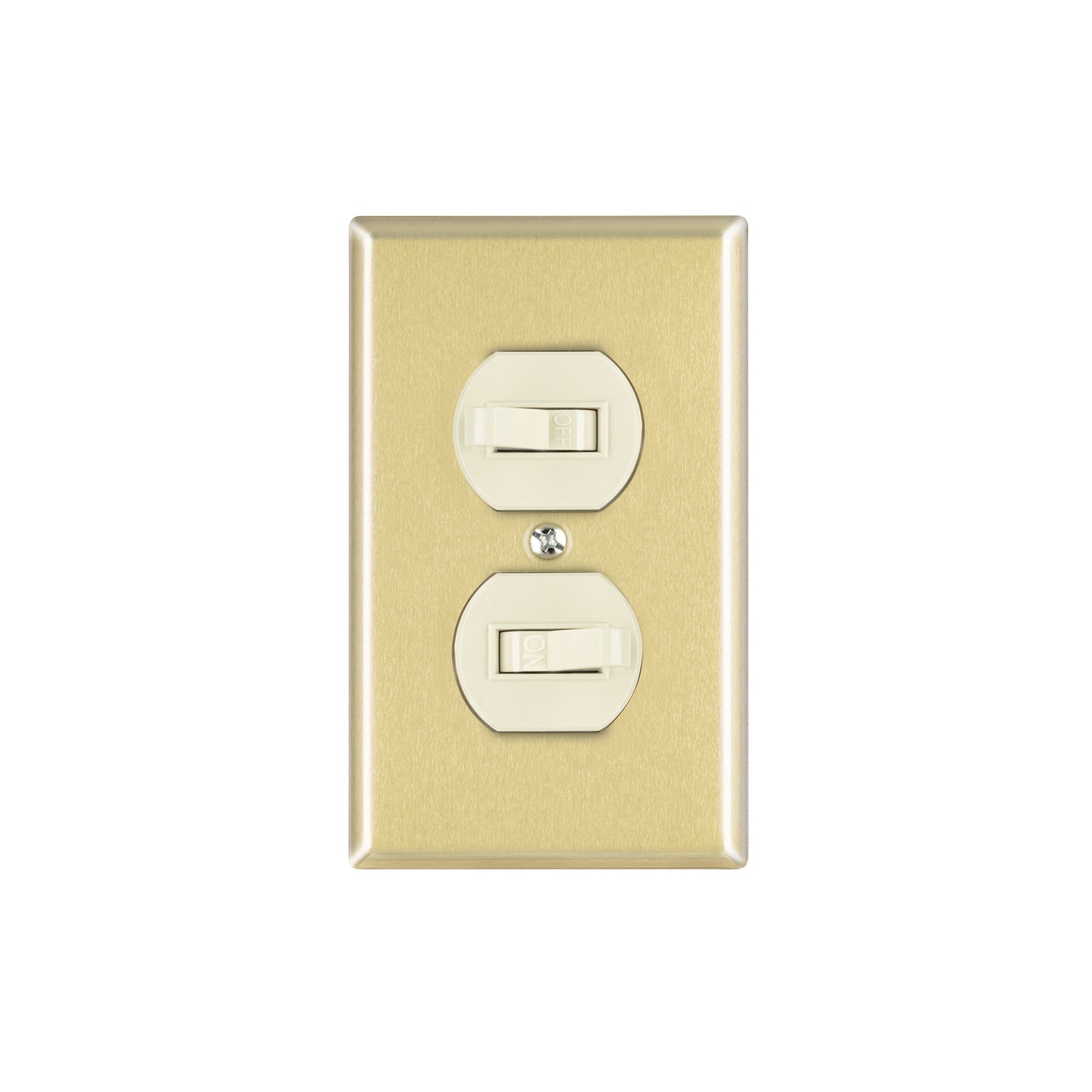 PA-APDO-SA Placa armada 2 interruptor sencillo, línea Standard, alumini