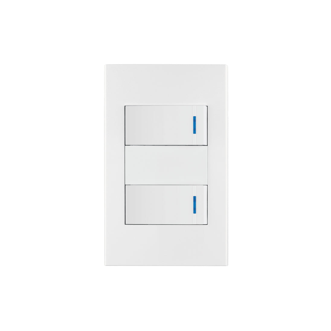PA-APDO1-EB Placa armada 2 interruptores, 1 módulo, Española, blanco