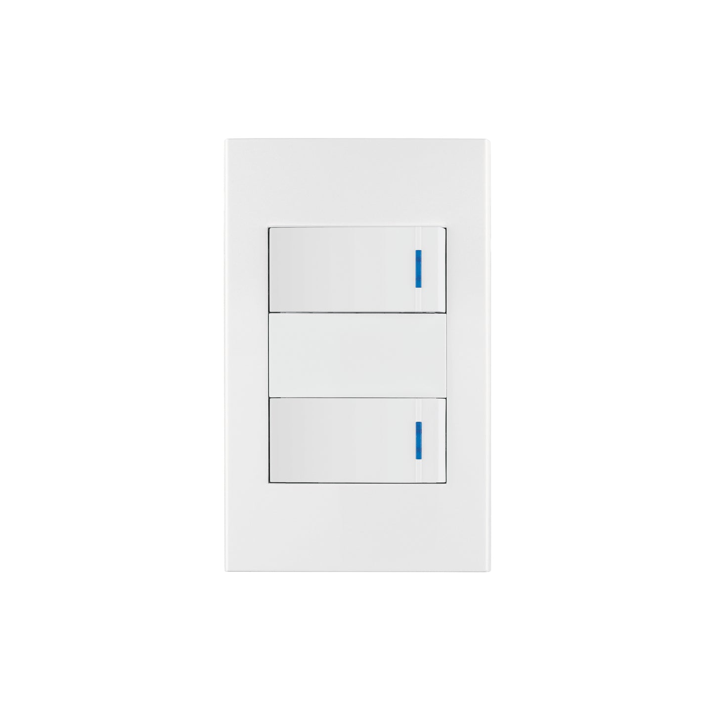 PA-APDO1-EB Placa armada 2 interruptores, 1 módulo, Española, blanco