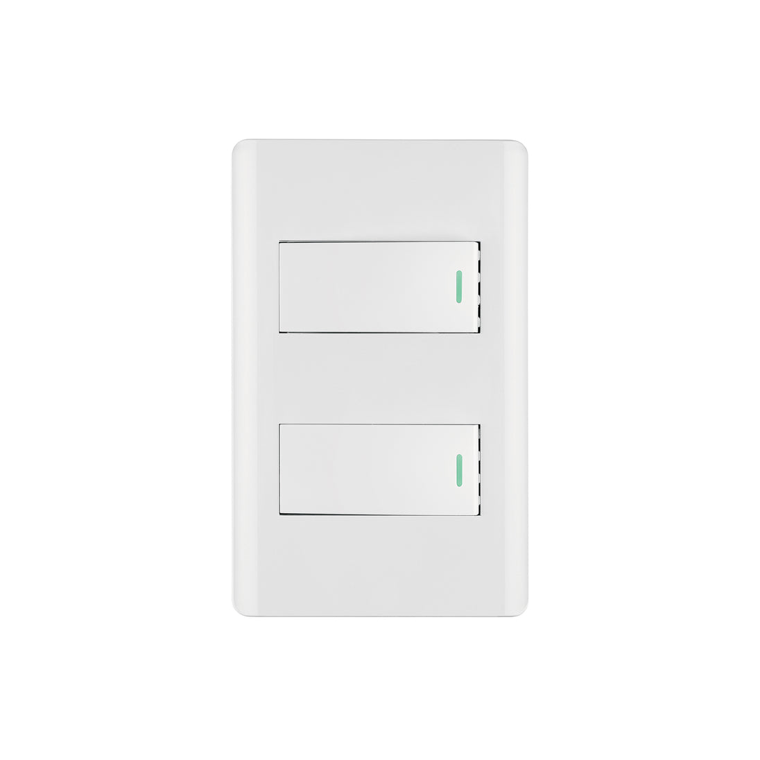 PA-APDO1-LB Placa armada blanca con 2 interruptores 1 módulo, Lisboa