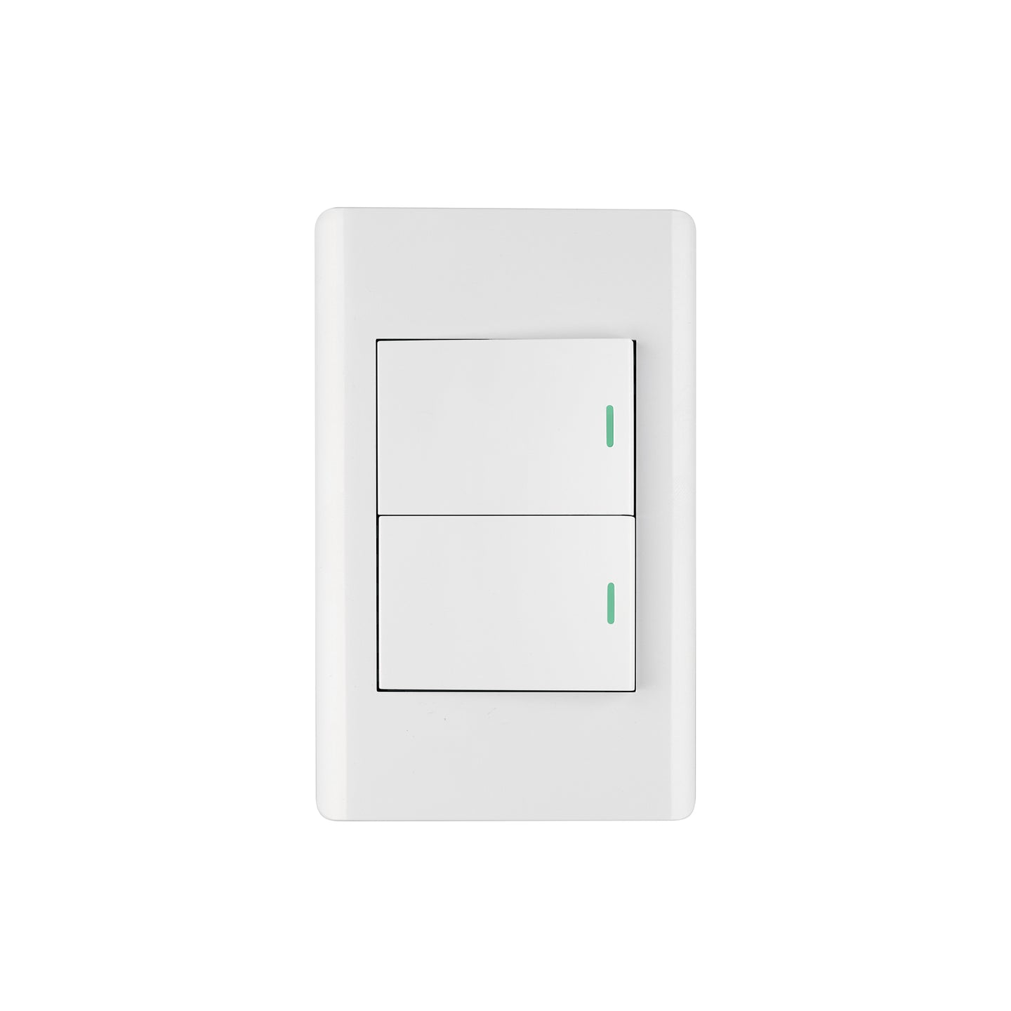 PA-APDO15-ELB Placa armada blanca 1 interruptor y 1 de 3vías 1.5mód,Lisboa