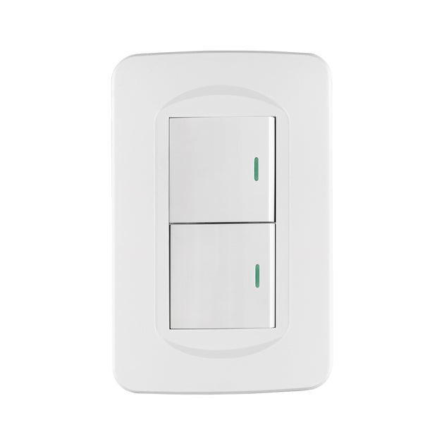 PA-APDO15-ETB Placa armada 1 interruptor y 1 de 3 vías 1.5 mód, Toledo