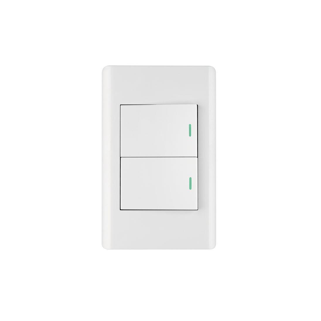 PA-APDO15-LB Placa armada blanca 2 interruptores 1.5 módulos, Lisboa