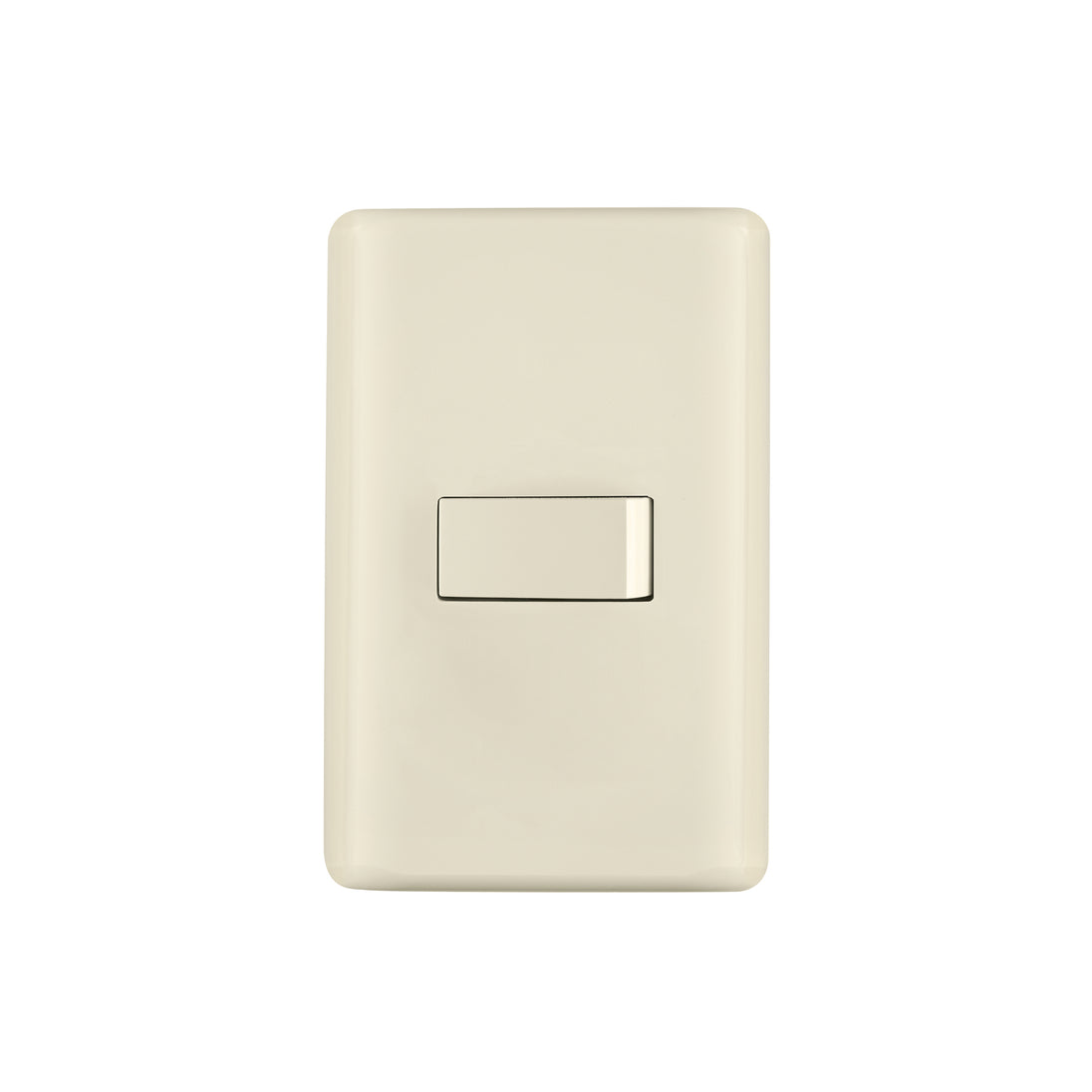 PA-APSE-BI Placa armada 1 interruptor sencillo, marfil, Volteck