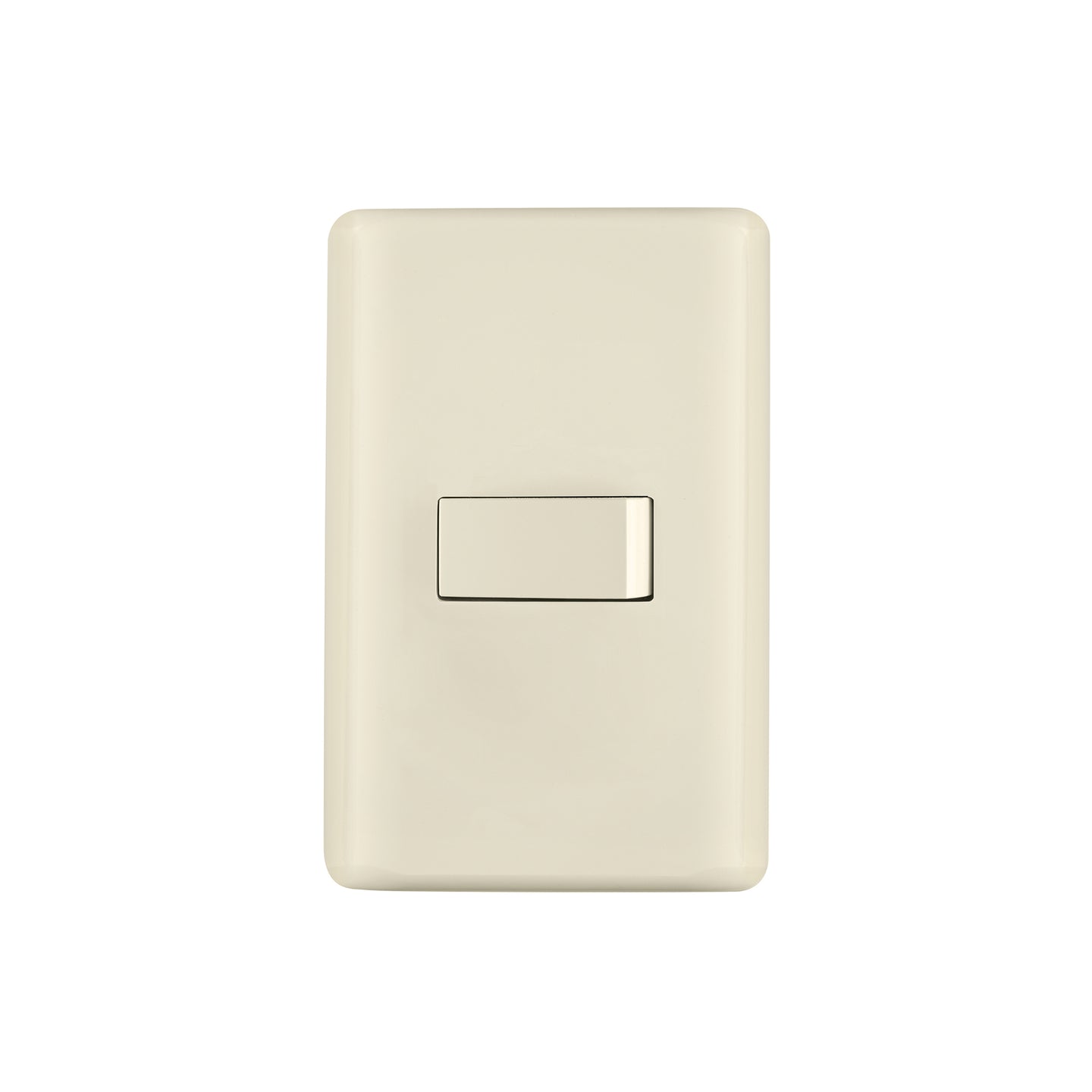 PA-APSE-BI Placa armada 1 interruptor sencillo, marfil, Volteck
