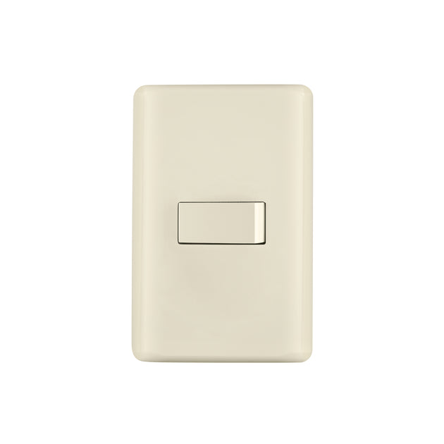 PA-APSE-BI Placa armada 1 interruptor sencillo, marfil, Volteck