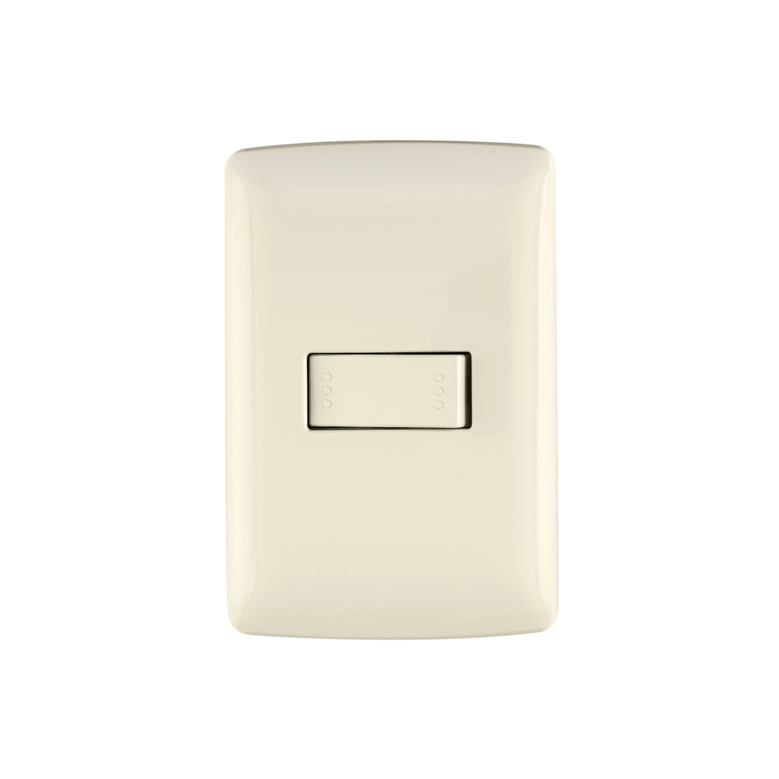 PA-APSE-EI Placa armada 1 interruptor escalera marfil, línea Italiana