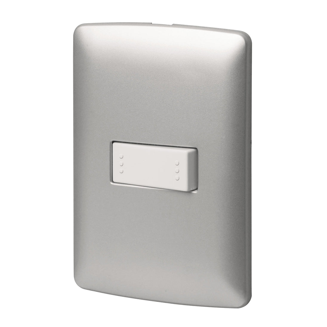 PA-APSE-EIP Placa armada 1 interruptor escalera plata, línea Italiana