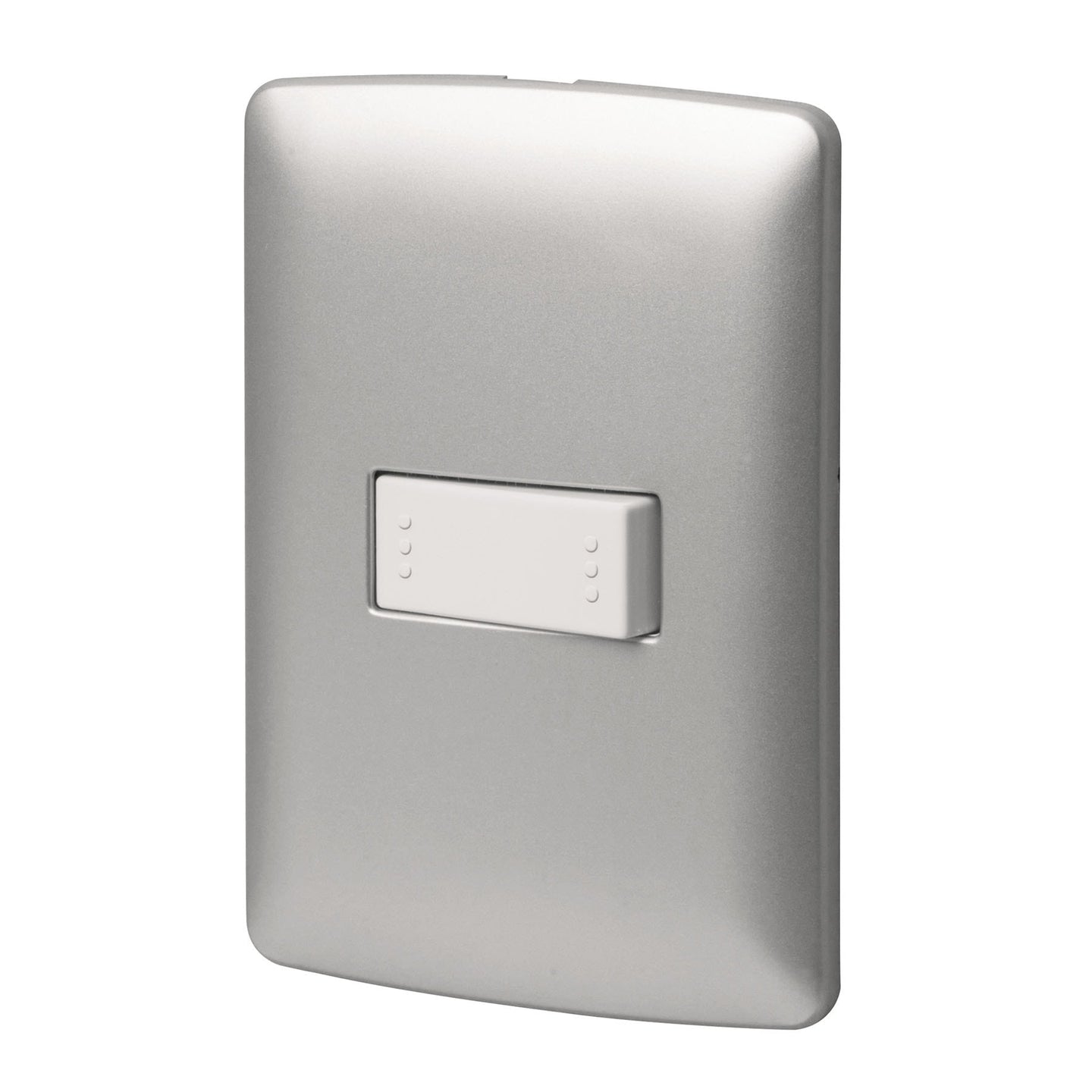 PA-APSE-EIP Placa armada 1 interruptor escalera plata, línea Italiana