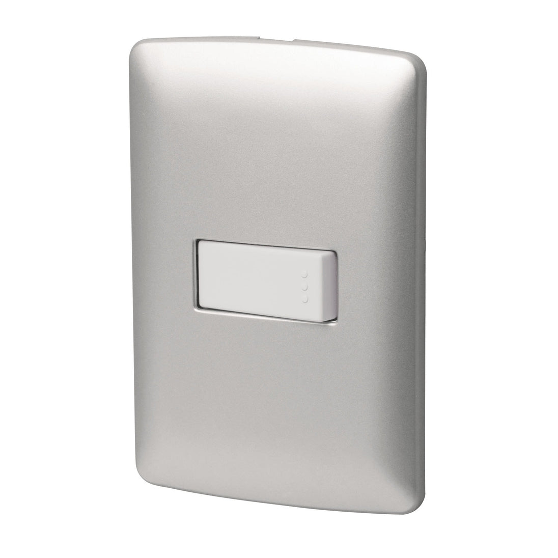 PA-APSE-IP Placa armada 1 interruptor sencillo plata, línea Italiana