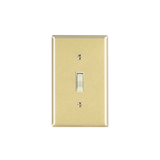 PA-APSE-SA Placa armada interruptor sencillo, línea Standard, aluminio