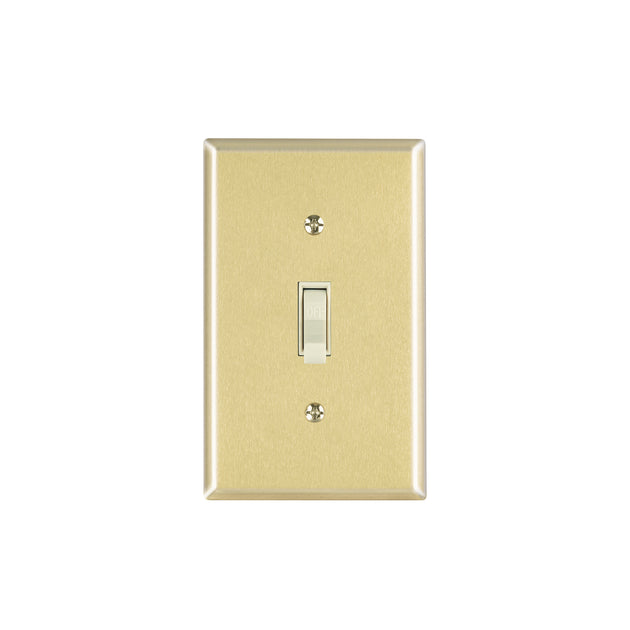PA-APSE-SA Placa armada interruptor sencillo, línea Standard, aluminio