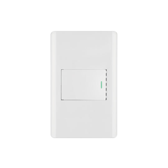 PA-APSE15-LB Placa armada blanca 1 interruptor 1.5 módulos, Lisboa