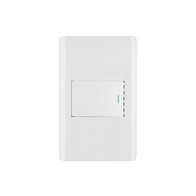 PA-APSE15-LB Placa armada blanca 1 interruptor 1.5 módulos, Lisboa