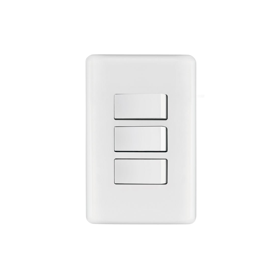 PA-APTR-B Placa armada con 3 interruptores sencillos, Volteck Basic