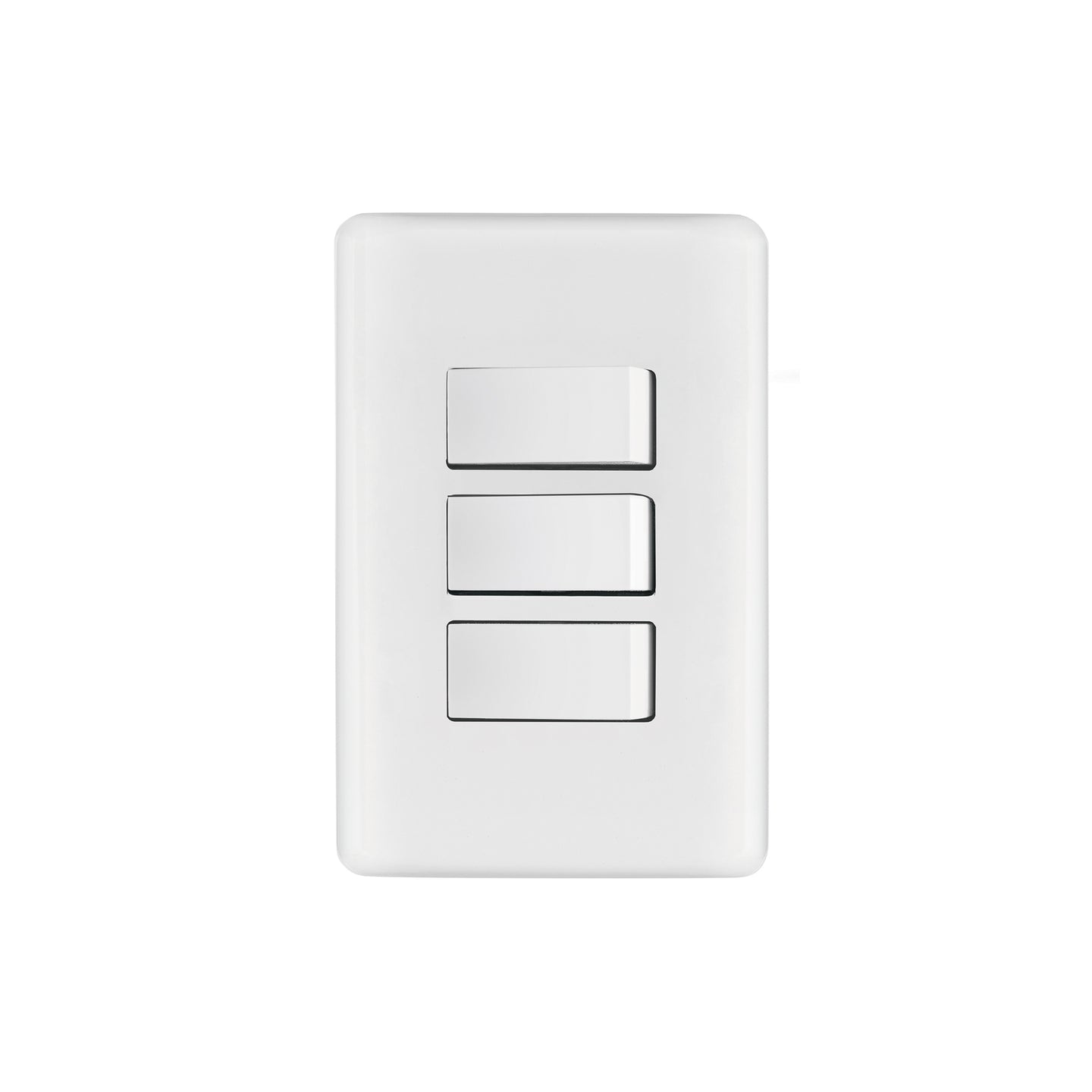 PA-APTR-B Placa armada con 3 interruptores sencillos, Volteck Basic