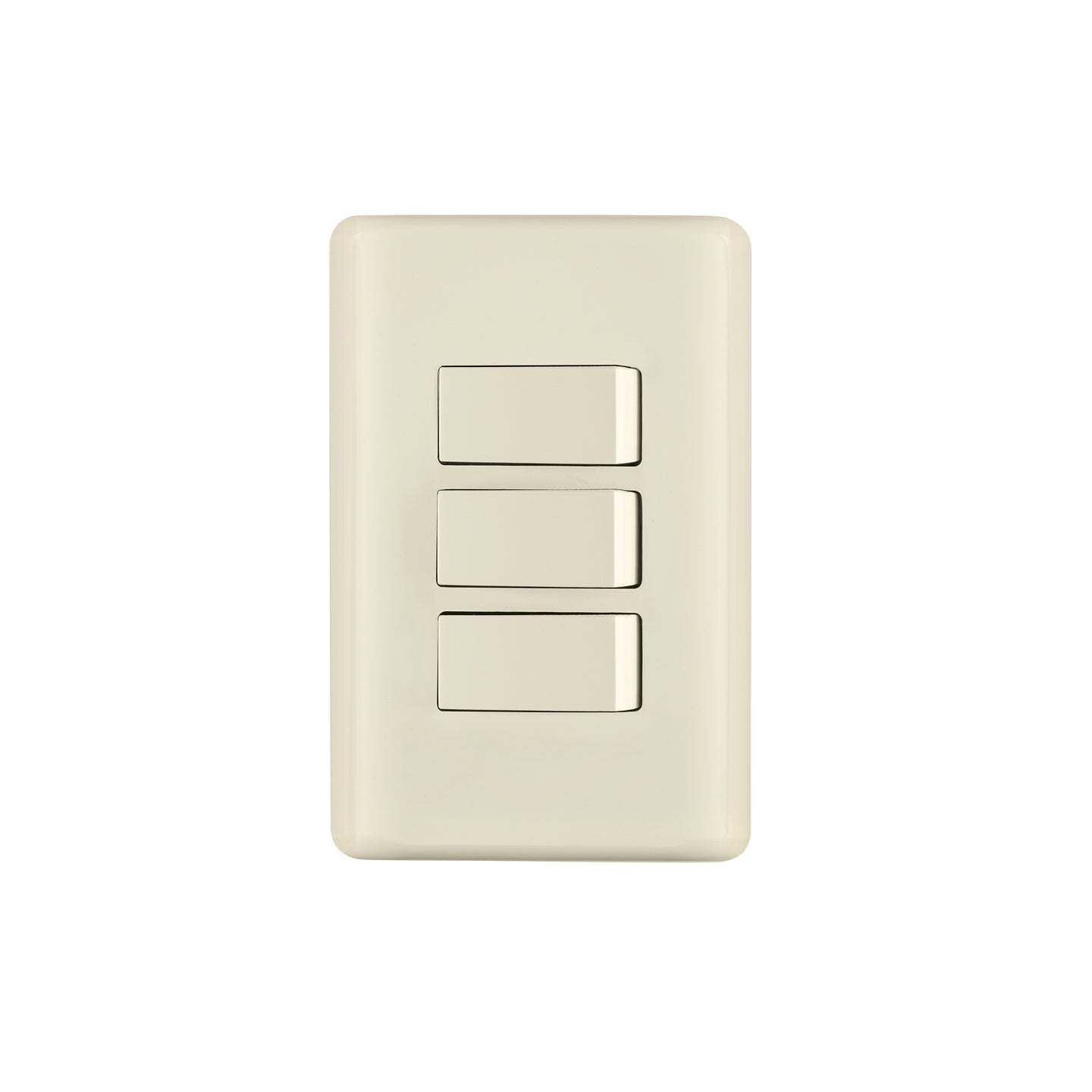 PA-APTR-BI Placa armada 3 interruptores, marfil, Volteck