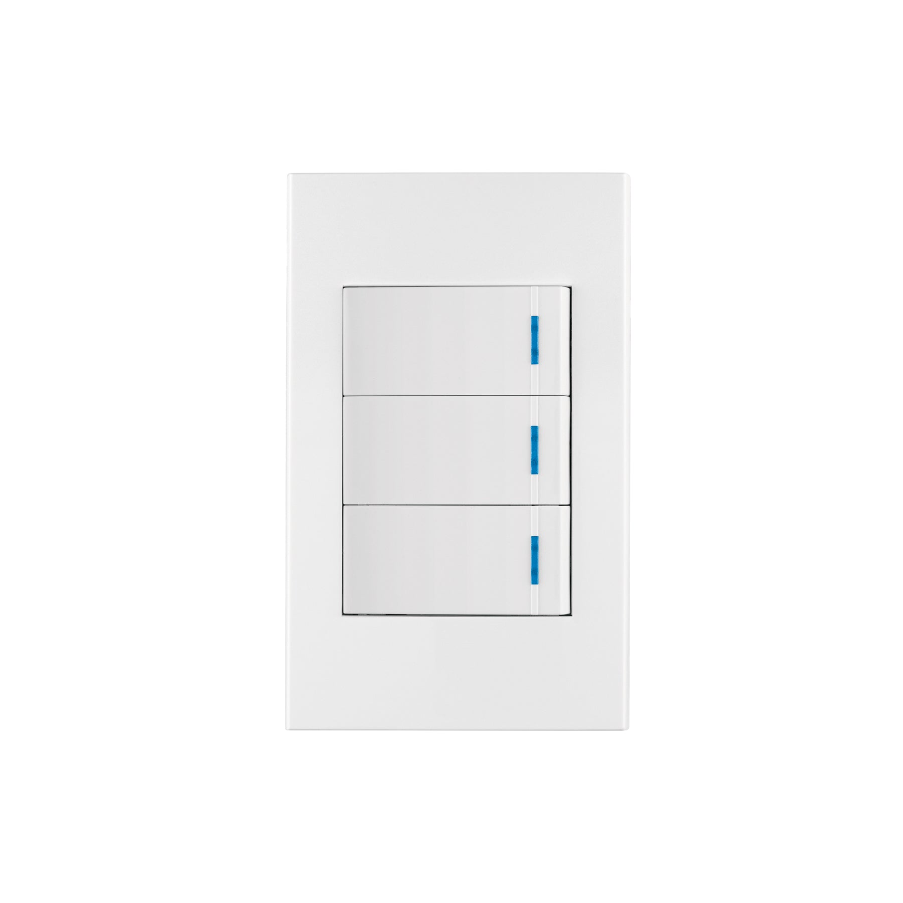 PA-APTR-EB Placa armada 3 interruptores, 1 módulo, Española, blanco
