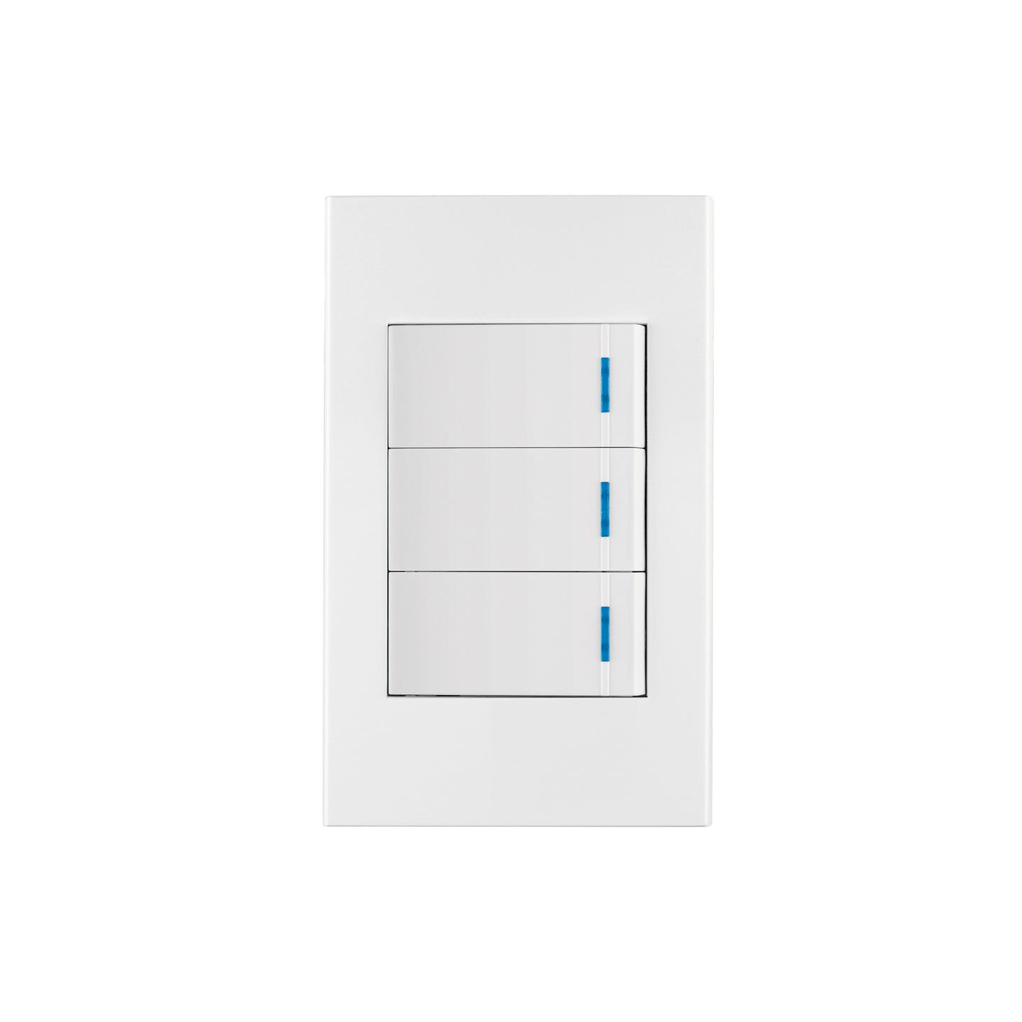 PA-APTR-EB Placa armada 3 interruptores, 1 módulo, Española, blanco