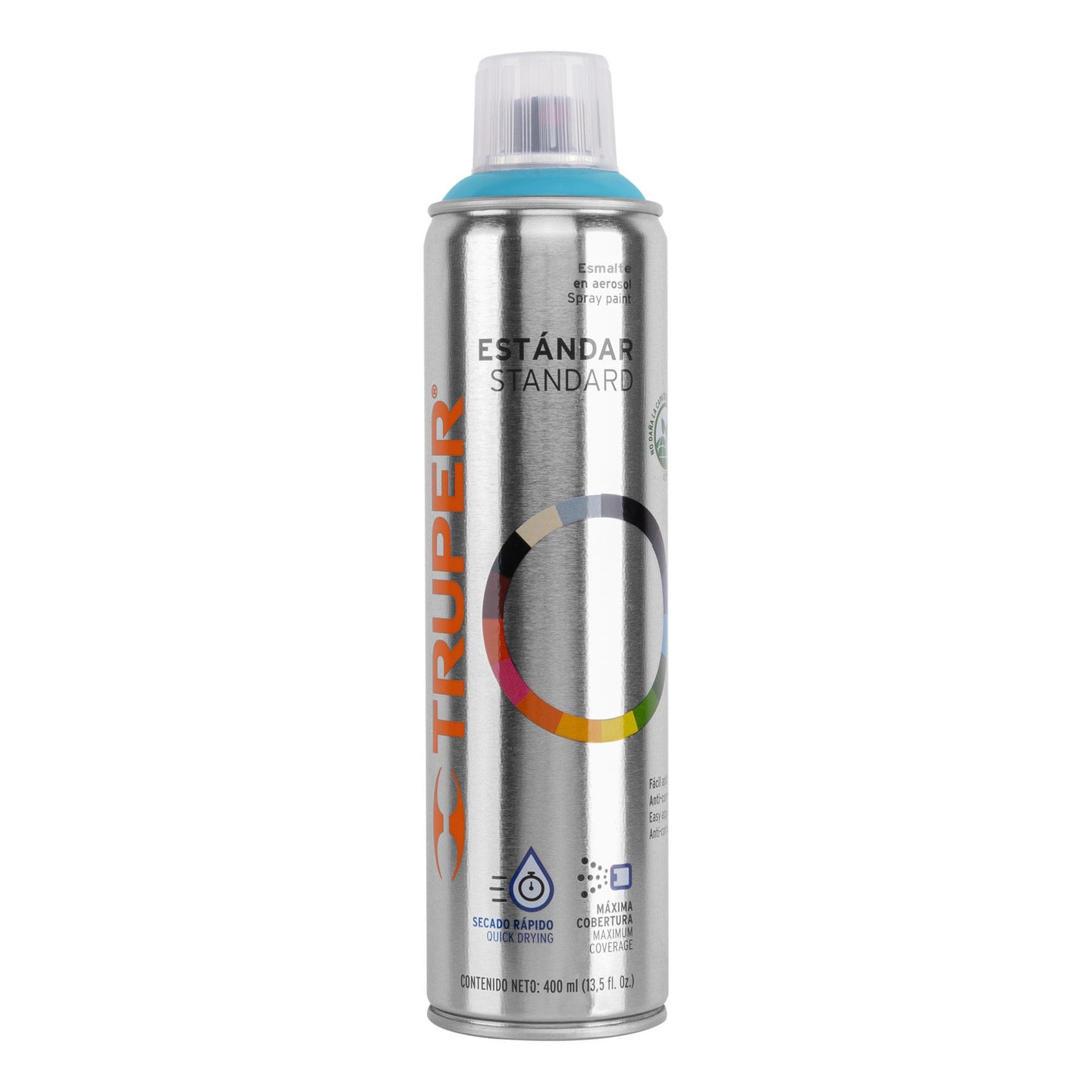 PA-AZ Pintura en aerosol, azul, bote esbelto, 400 ml, Truper