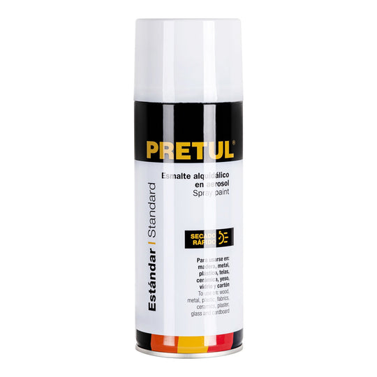 PA-BM-P Pintura en aerosol, blanco mate, 400 ml, Pretul