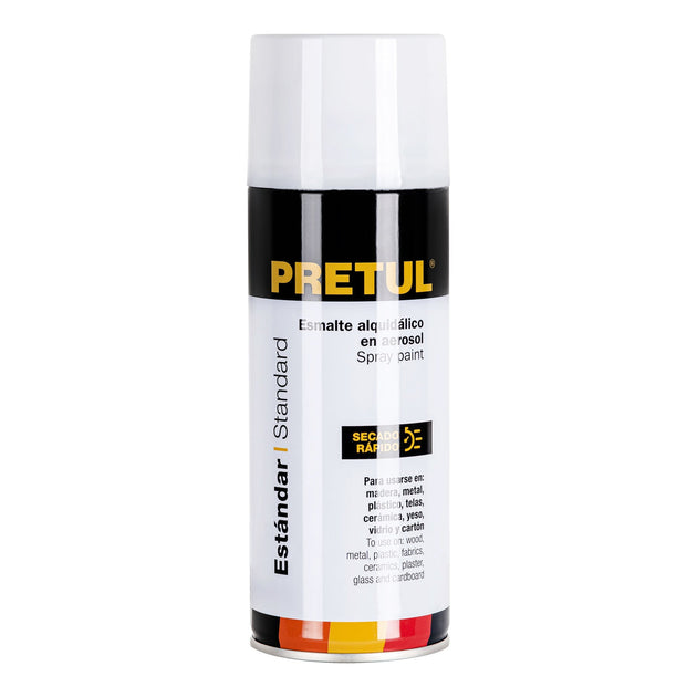 PA-BM-P Pintura en aerosol, blanco mate, 400 ml, Pretul