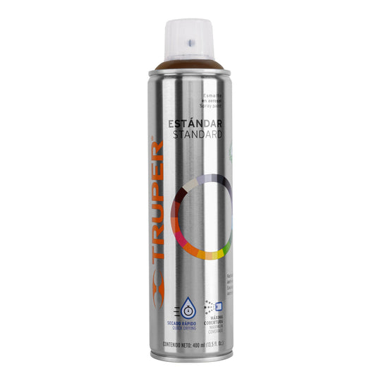 PA-CA Pintura en aerosol, café anodizado, bote esbelto, 400 ml