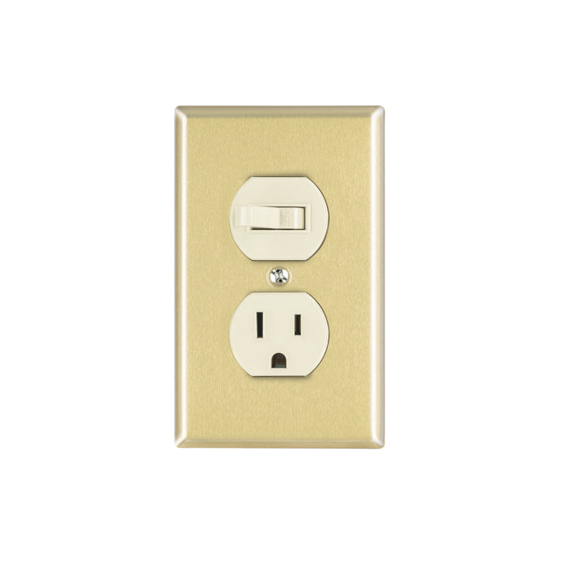 PA-COAP-SA Placa armada interruptor y contacto, línea Standard, alumini