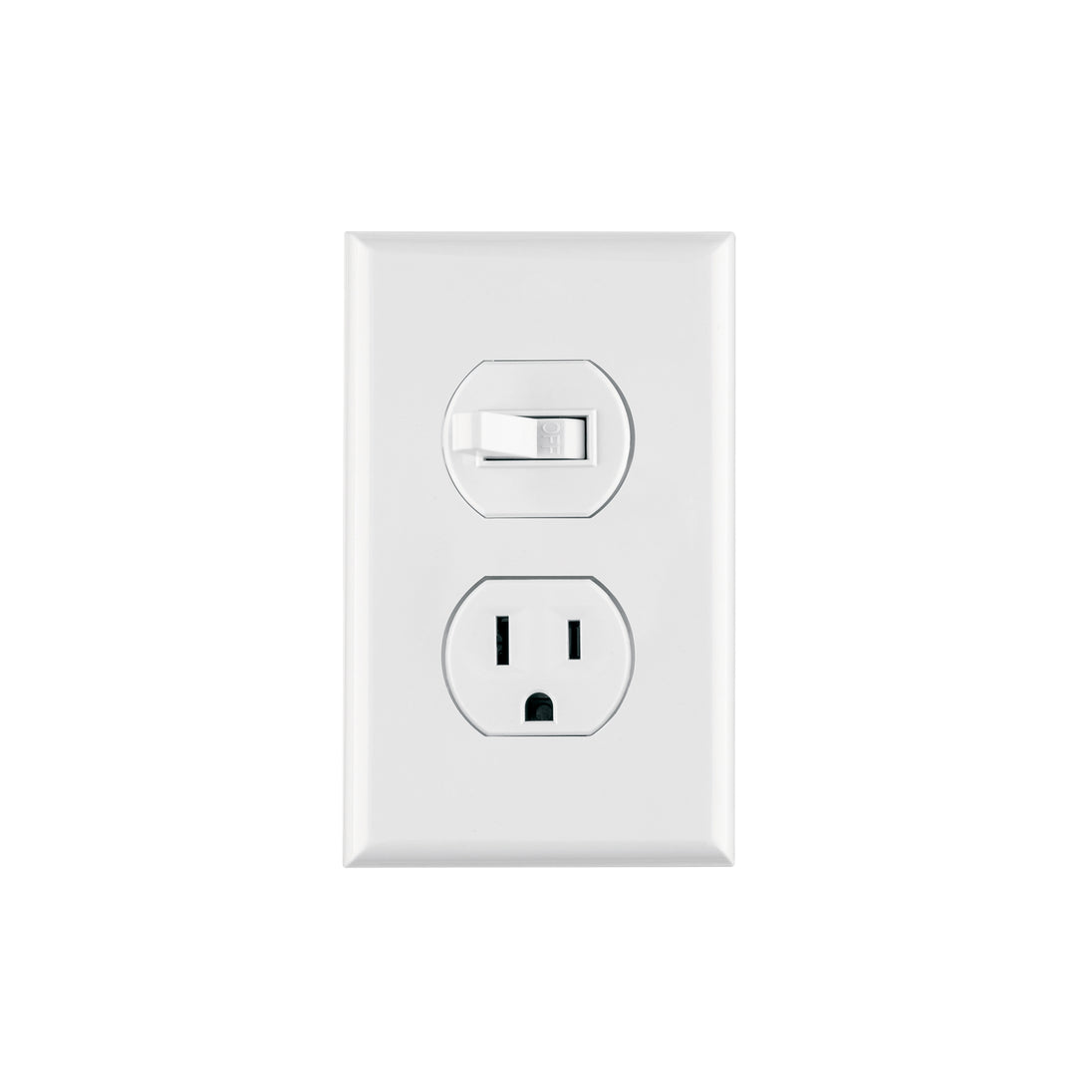 PA-COAP-SB Placa armada interruptor y contacto, línea Standard, blanco