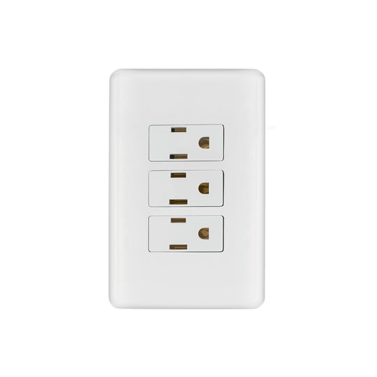 PA-COTR-B Placa armada con 3 contactos, Volteck Basic