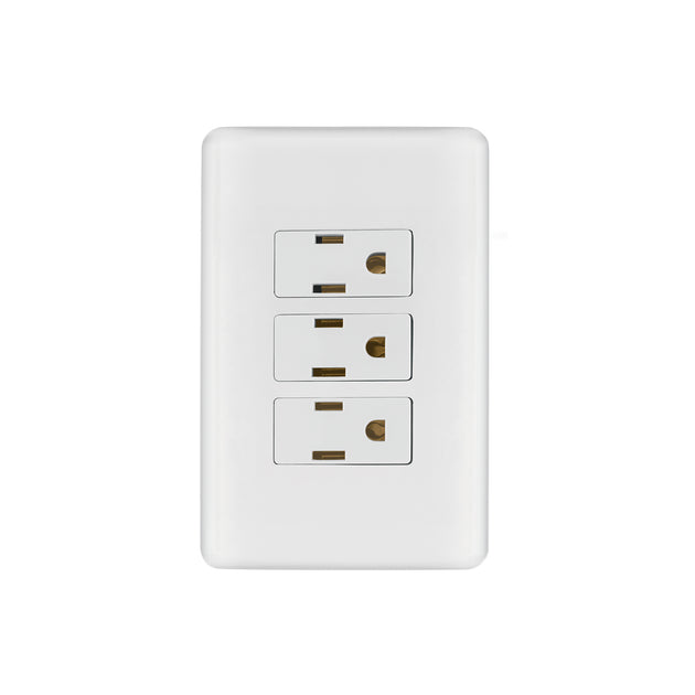 PA-COTR-B Placa armada con 3 contactos, Volteck Basic