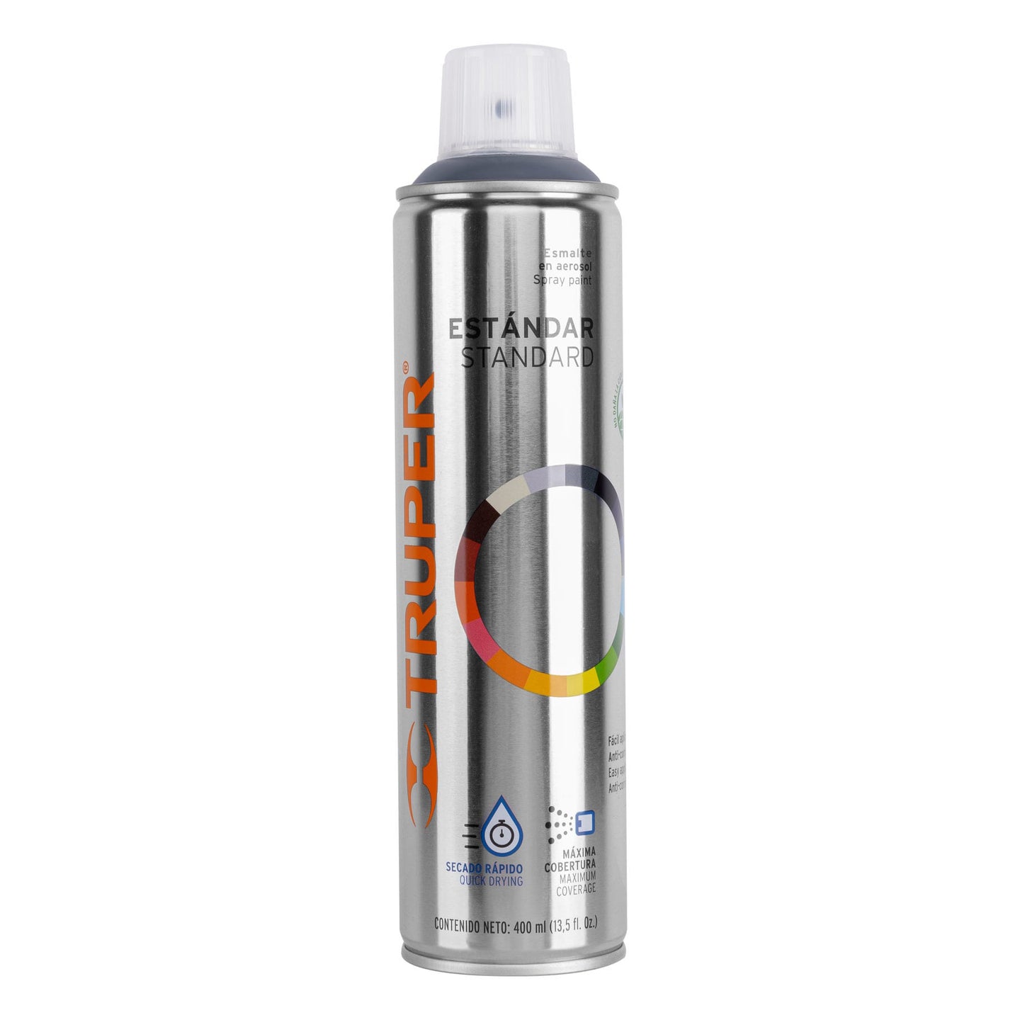 PA-GA Pintura en aerosol, gris acero, bote esbelto, 400 ml