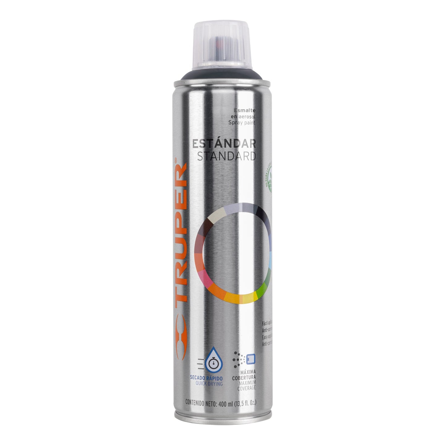PA-GO Pintura en aerosol, gris obscuro, bote esbelto, 400 ml