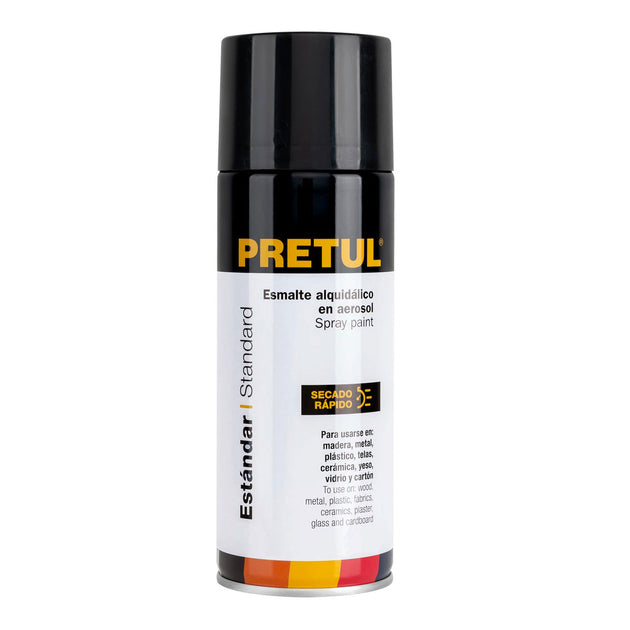 PA-NB-P Pintura en aerosol,negro brillante, 400 ml, PRETUL