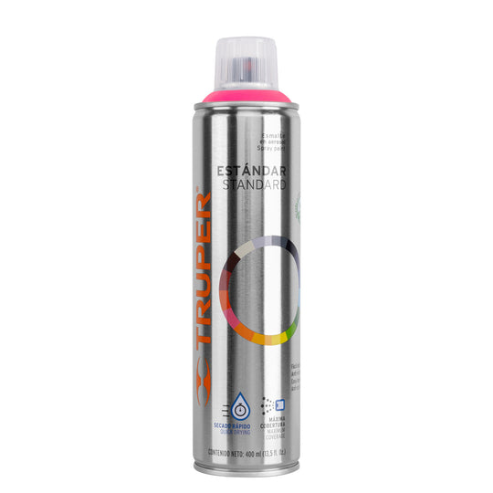 PA-RM Pintura en aerosol, rosa mexicano, bote esbelto, 400 ml