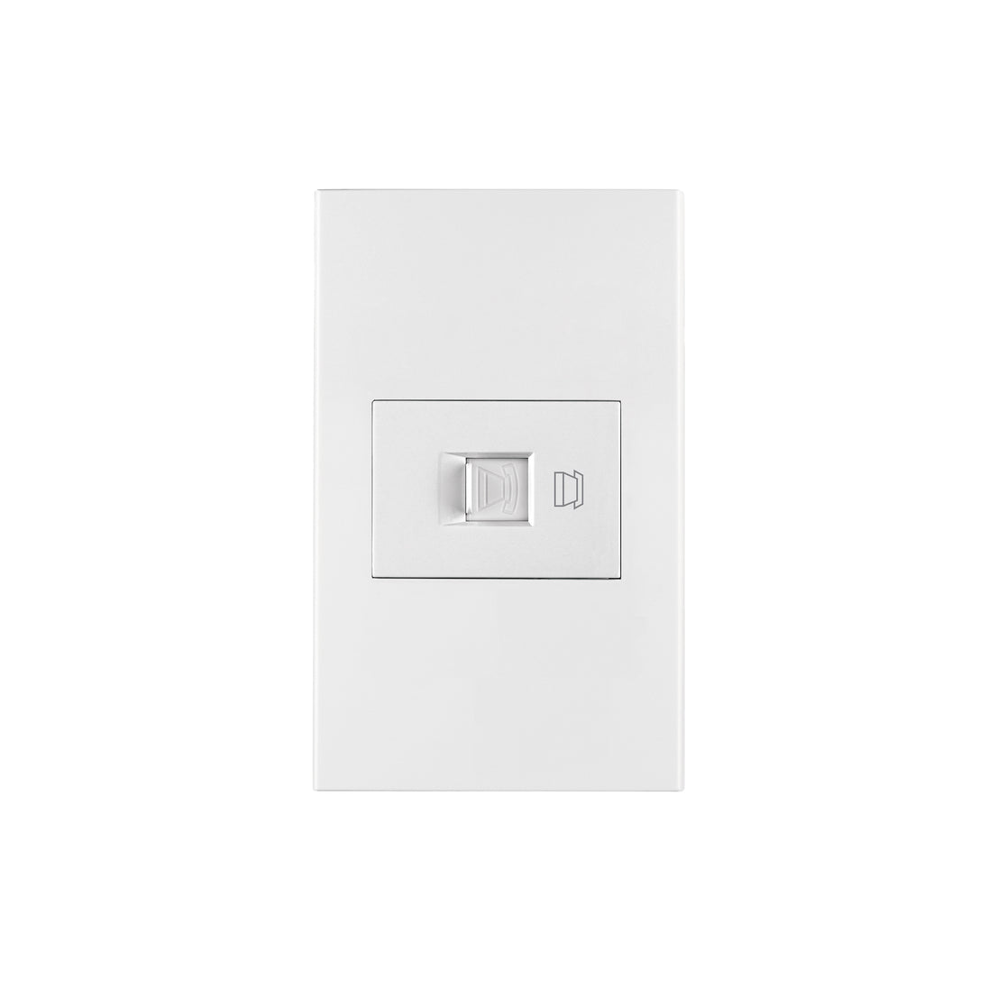 PA-TE-EB Placa armada 1 toma para teléfono, 1.5 mod, Española, blanco