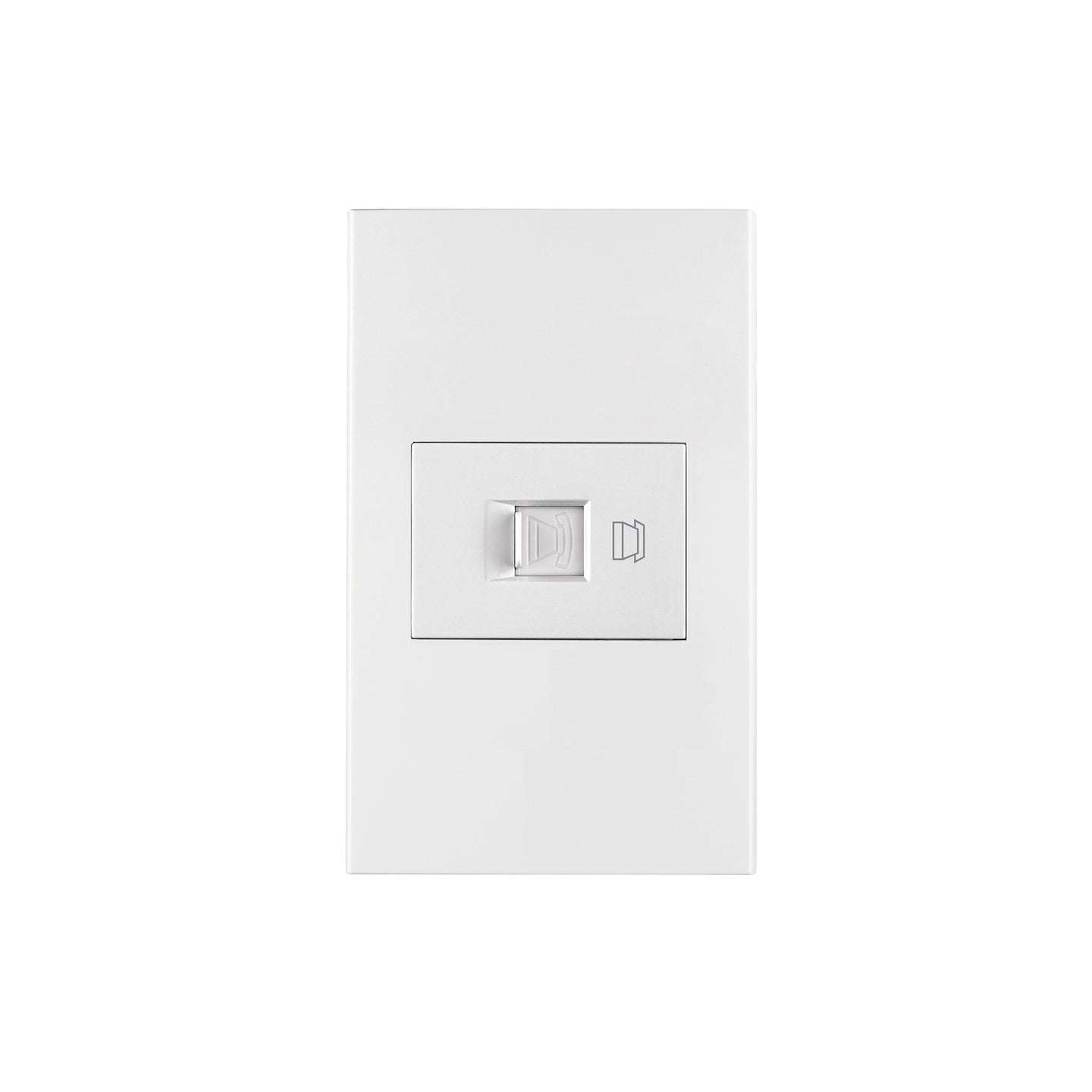 PA-TE-EB Placa armada 1 toma para teléfono, 1.5 mod, Española, blanco