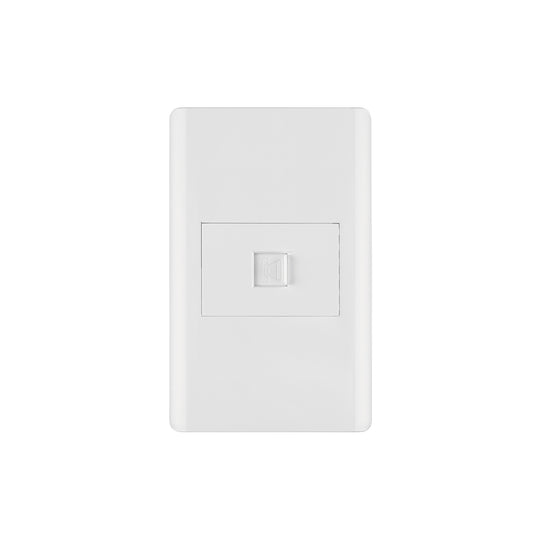 PA-TE-LB Placa armada blanca 1 toma para teléfono 1.5 mód, Lisboa