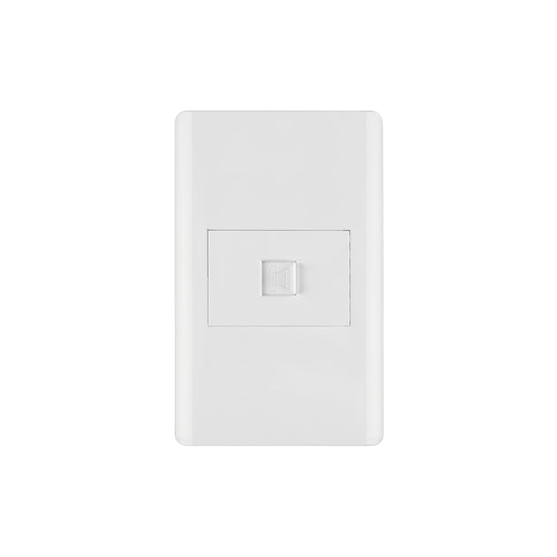 PA-TE-LB Placa armada blanca 1 toma para teléfono 1.5 mód, Lisboa