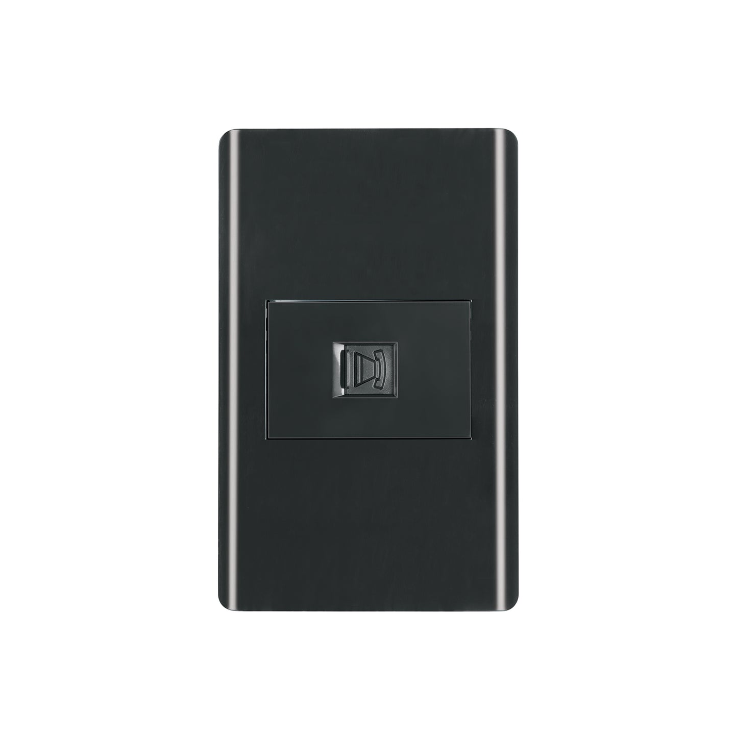 PA-TE-LN Placa armada negra 1 toma para teléfono 1.5 mód, Lisboa
