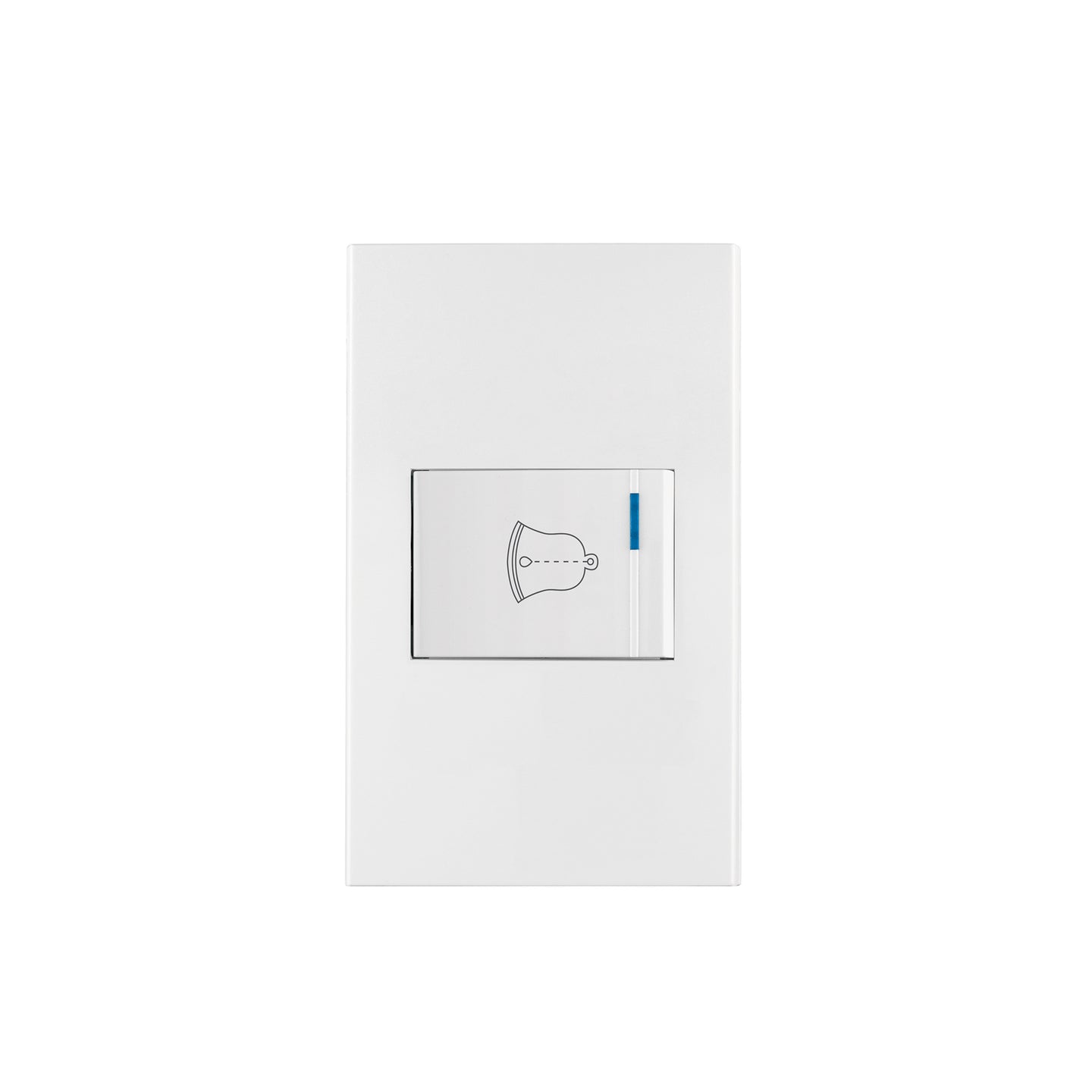 PA-TI-EB Placa armada 1 interruptor de timbre,1.5mod, Española,blanco