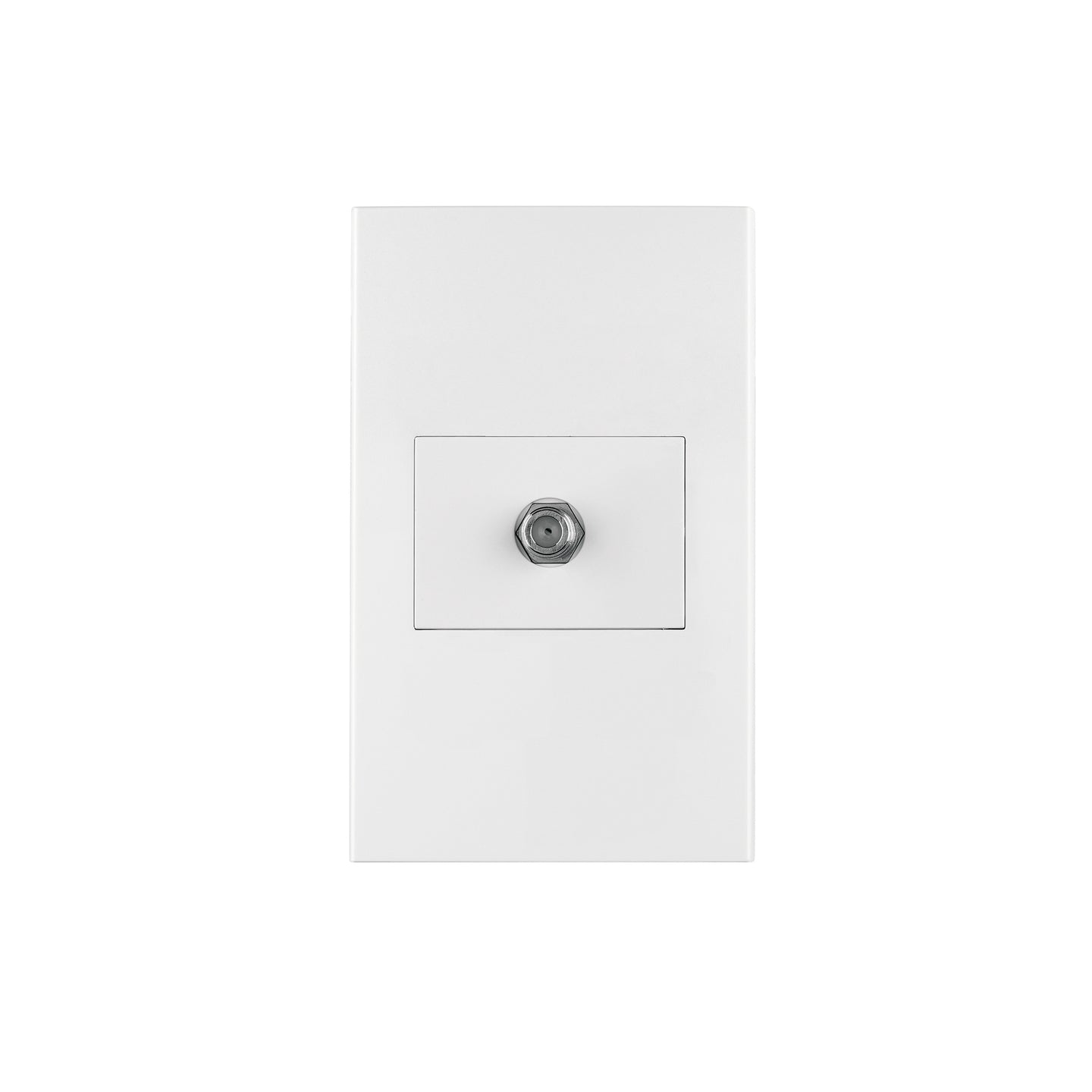 PA-TV-EB Placa armada 1 toma de TV, 1.5 módulos, Española, blanco