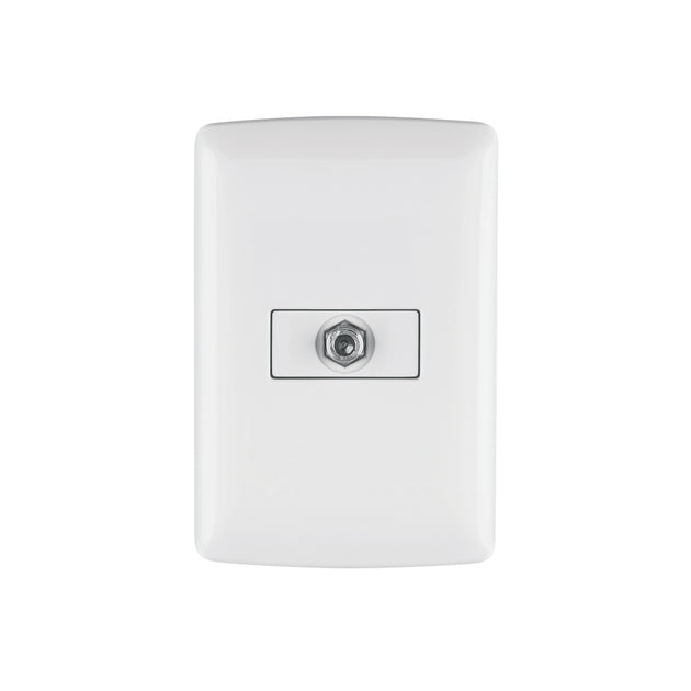 PA-TV-IB Placa armada con conexión para TV, blanco, línea Italiana