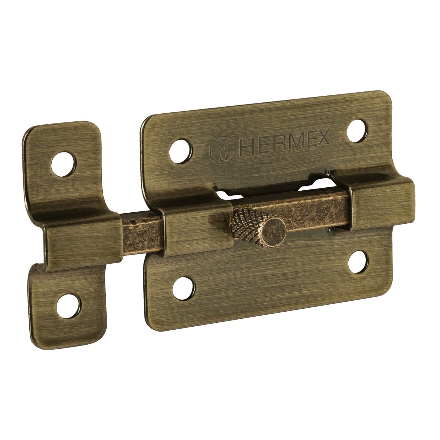 PAA-35 Pasador de barra plana 2", latón antiguo, HERMEX