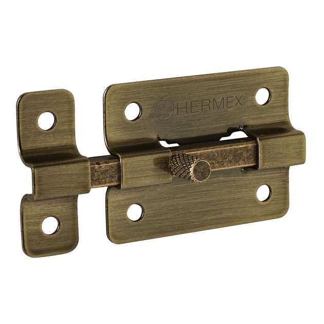 PAA-35 Pasador de barra plana 2", latón antiguo, HERMEX