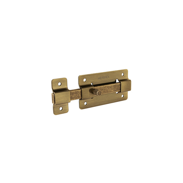 PAA-37 Pasador de barra plana 4", latón antiguo, HERMEX
