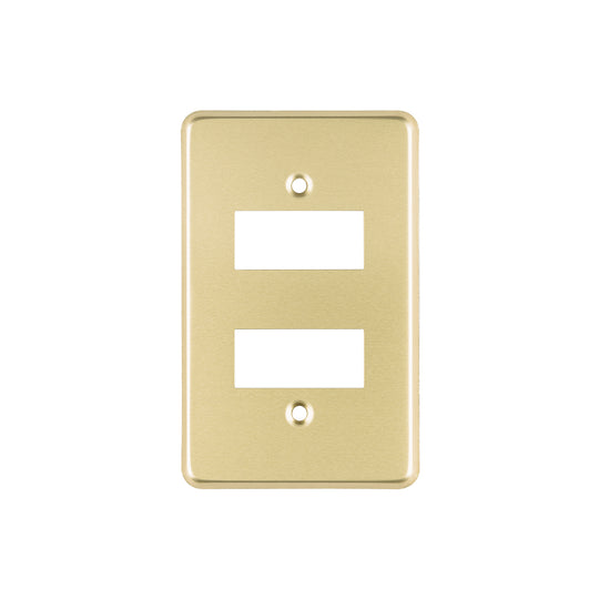 PADO-E Placa 2 módulos, de aluminio, línea Económica